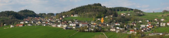 Gasthof Luger Julbach - Urlaub im M&uuml;hlviertel - Panorama Ort Julbach